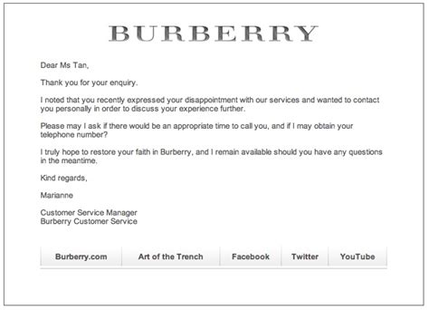 burberry customer service italia|burberry customer service email.